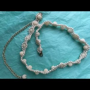 Faux Pearl Belt